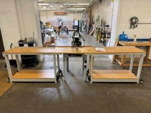 Used Delta RS830 10" radial arm saw with left & right side extension tables