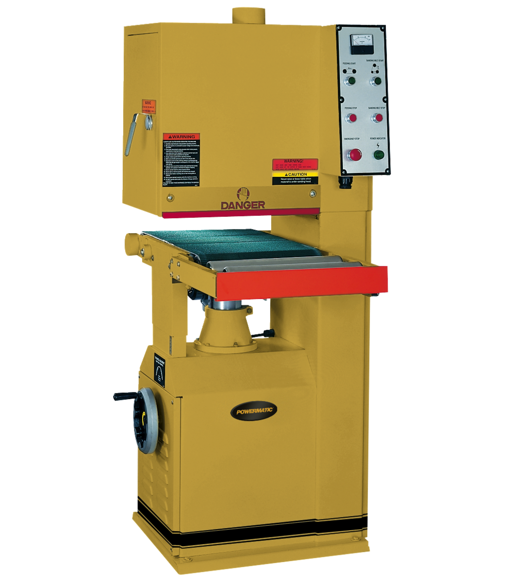 Model 1632 Open End Belt Sander 5HP 1Ph 230V 1 4HP 1Ph Feed Motor 
