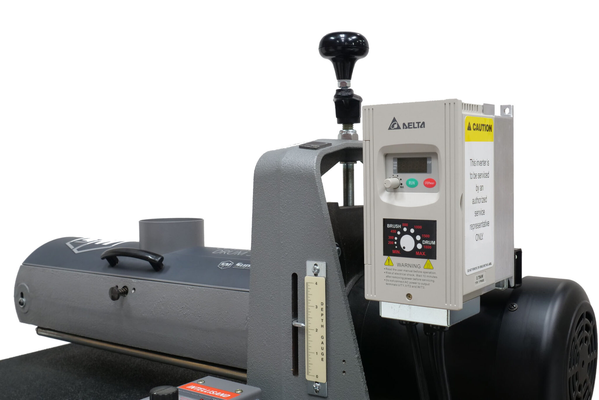 SuperMax 1938 Combo Brush/Drum Sander With Open Stand Edward B. Mueller Co., Inc.