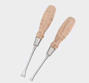 Blue Spruce fishtail chisel with curly maple handle