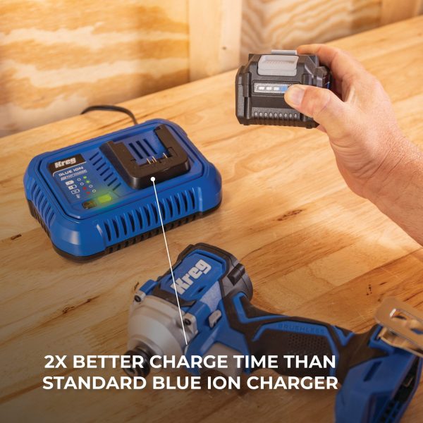 Kreg 20V Blue Ion™ Fast Charger - Image 5