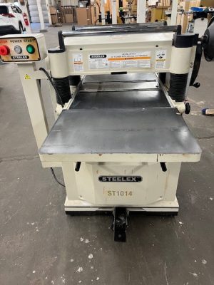Used Steelex ST1014 20" planer with helical head & built in mobile base 5 hp - 230 volt