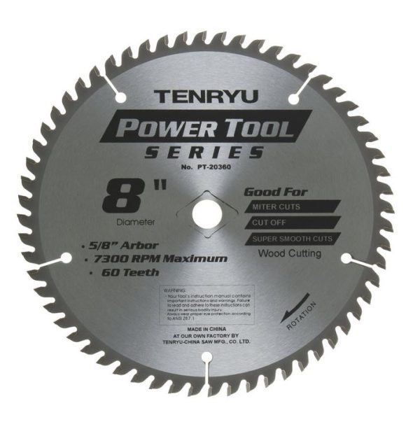 Tenryu 8" x 60T ATAF Power Tool Series blade