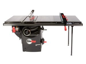 Sawstop Professional 1.75HP Cabinet Saw with 36” Professional T-Glide Advance Rip Fence, Rails & Extension Table