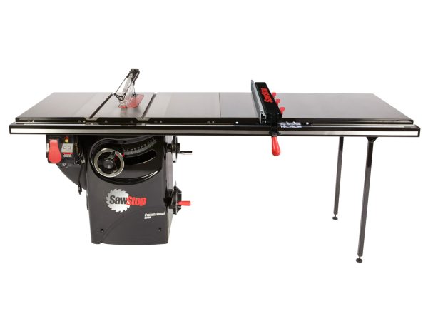 Sawstop Professional 3HP Cabinet Saw with 52” Professional T-Glide Advance Rip Fence, Rails & Extension Table