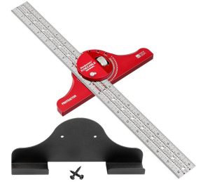 Woodpeckers INDEXABLE protractor with 18" blade & rack-it