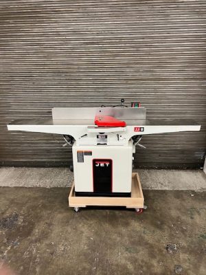 Used Jet #JWJ-8HH 8" jointer with helical head and mobile base 2hp - 230 volt