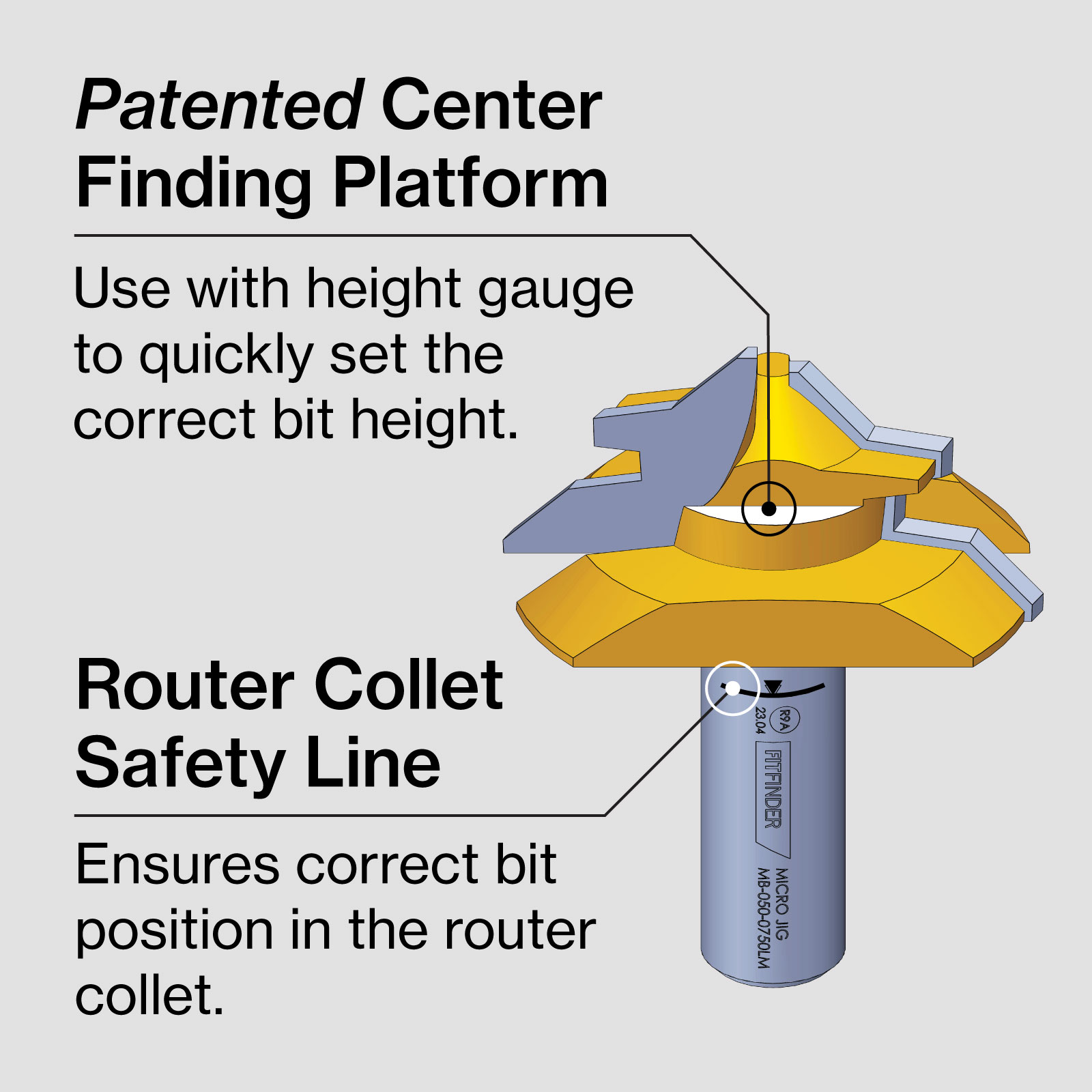 Microjig Fitfinder Lock Miter Bit - Image 5