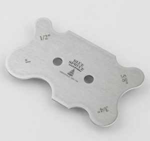 Blue Spruce card scraper - Large contour