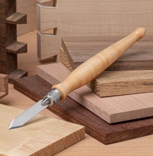 Blue Spruce Classic Marking Knife (with .032" Spearpoint Blade with Curly Maple handle)