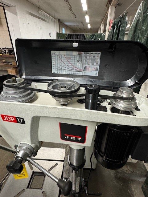 Used Jet JDP-17 17" drill press - 3/4 hp - (laser not working) - Image 3