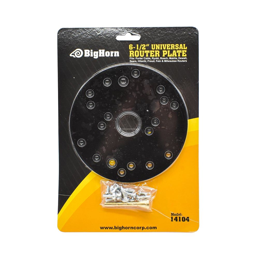 Big Horn 14104 Universal Router Plate with Replacement Screws and Plastic Insert Rings - Image 7