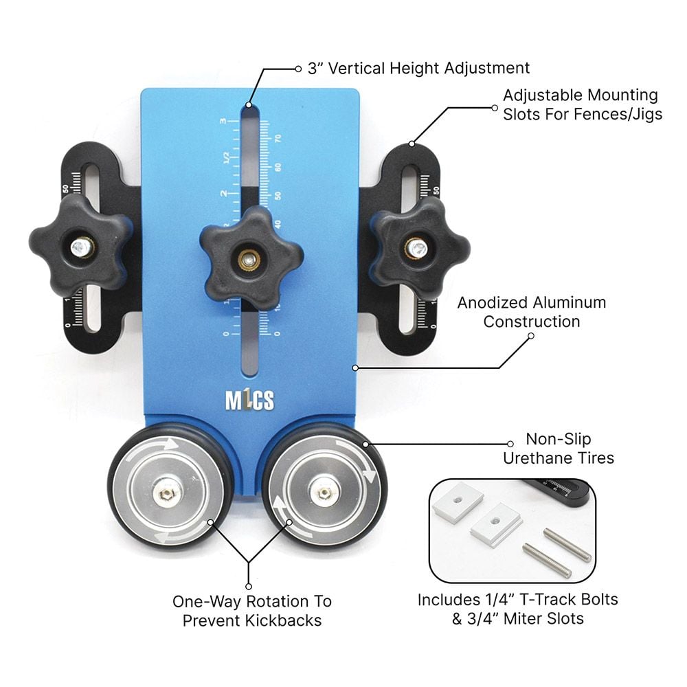MLCS 20002 Dual Roller Safety Stock Guide for Router Tables & Table Saws - Image 2
