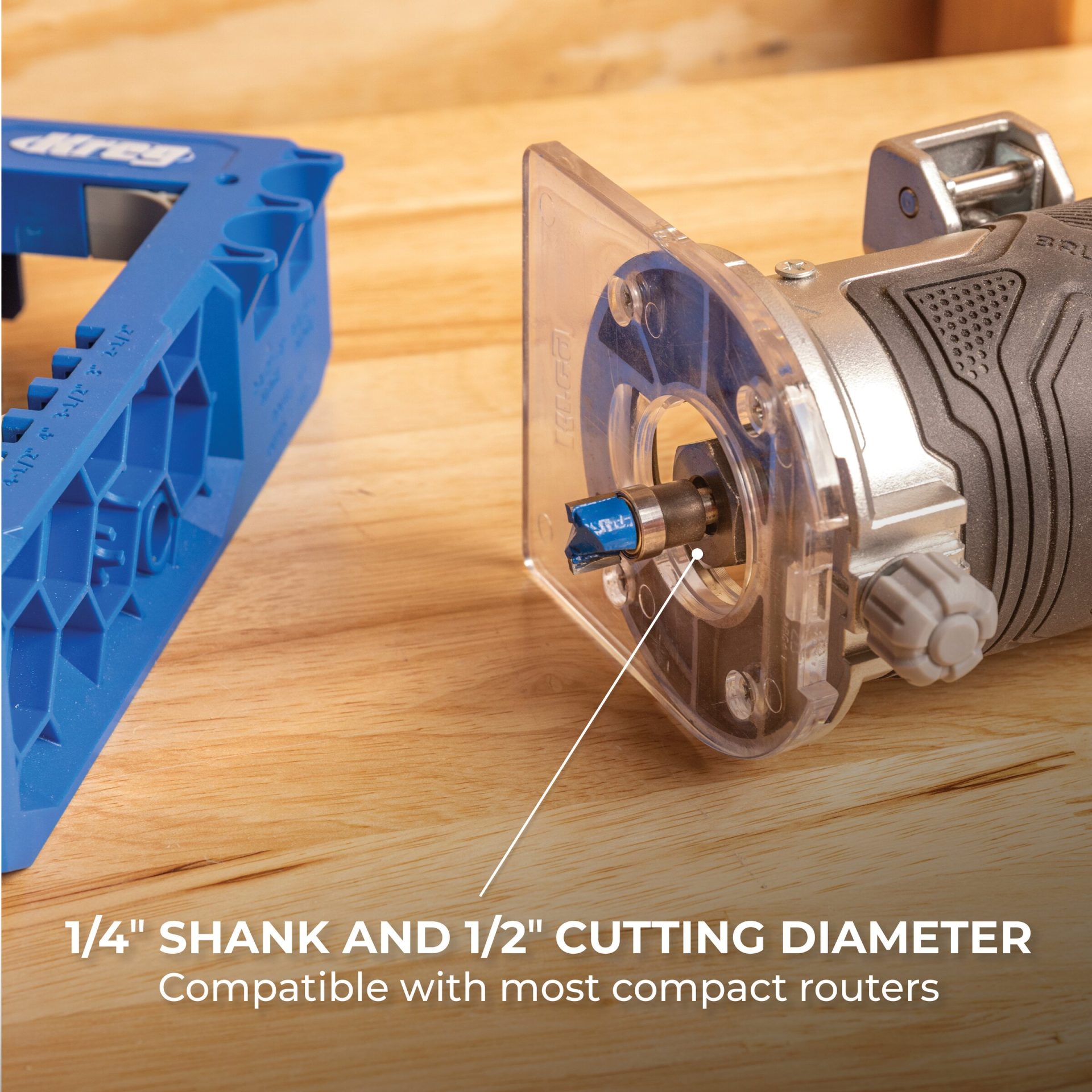 Kreg 1/2" Flush Trim Bit - 1/4" Shank - Image 6