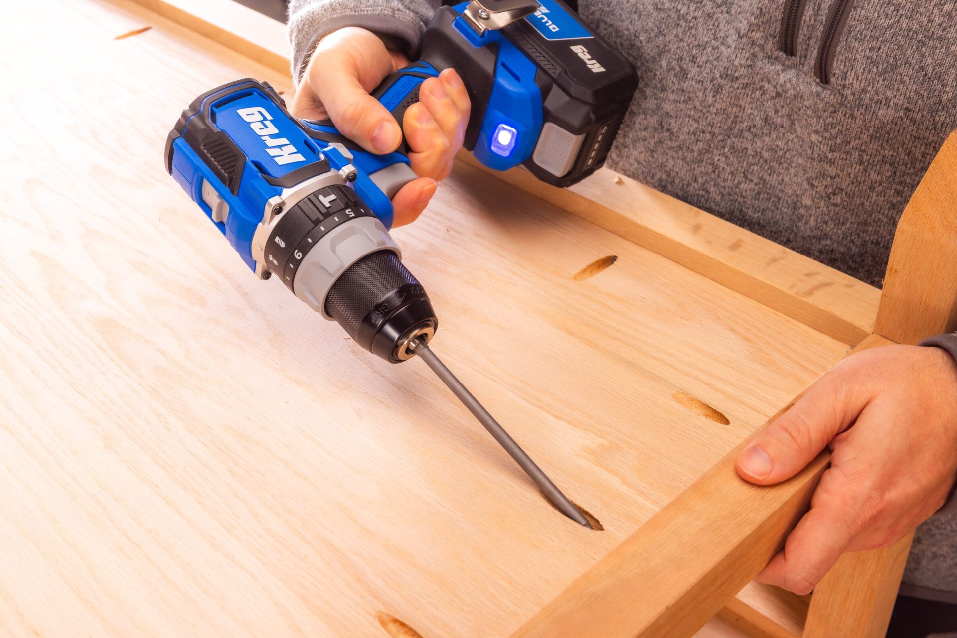 Kreg 20V Ionic Drive 1/2" Compact Hammer Drill - Image 8