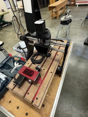 Used Next Wave SD120 CNC 12" x 25" x 4" with 2 Bosch routers, mini 4th axis kit & spoilboards