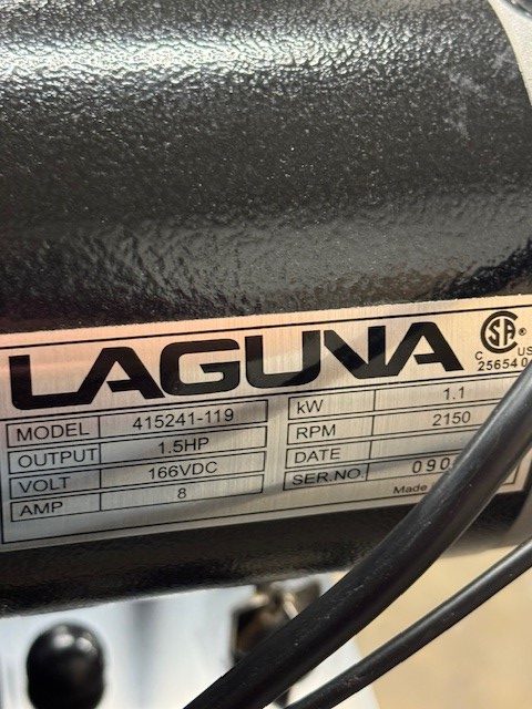 Used Laguna 15|24 lathe with stand 1.5 hp - 110 volt - Image 10