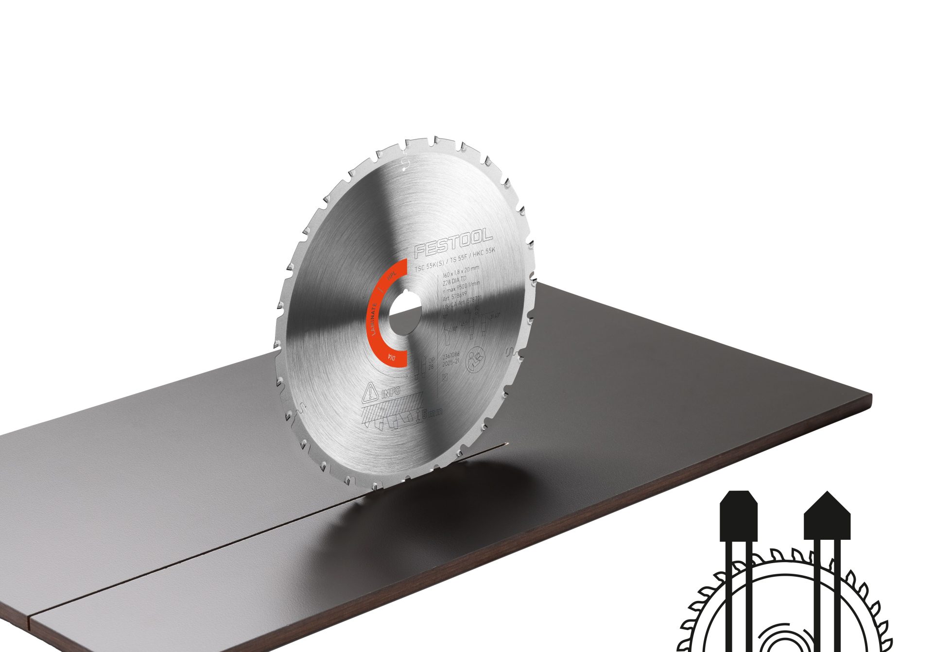 Festool Diamond Saw Blade DIA 160x1,8x20 F/FA28 - Image 2