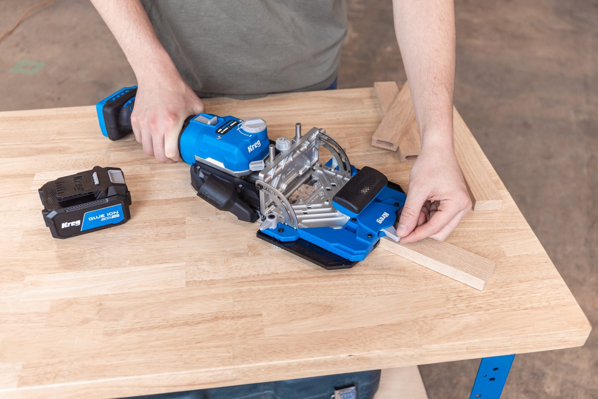 KREG® EDGE™ 20V IONIC DRIVE LOOSE TENON JOINER (KIT) - Image 4