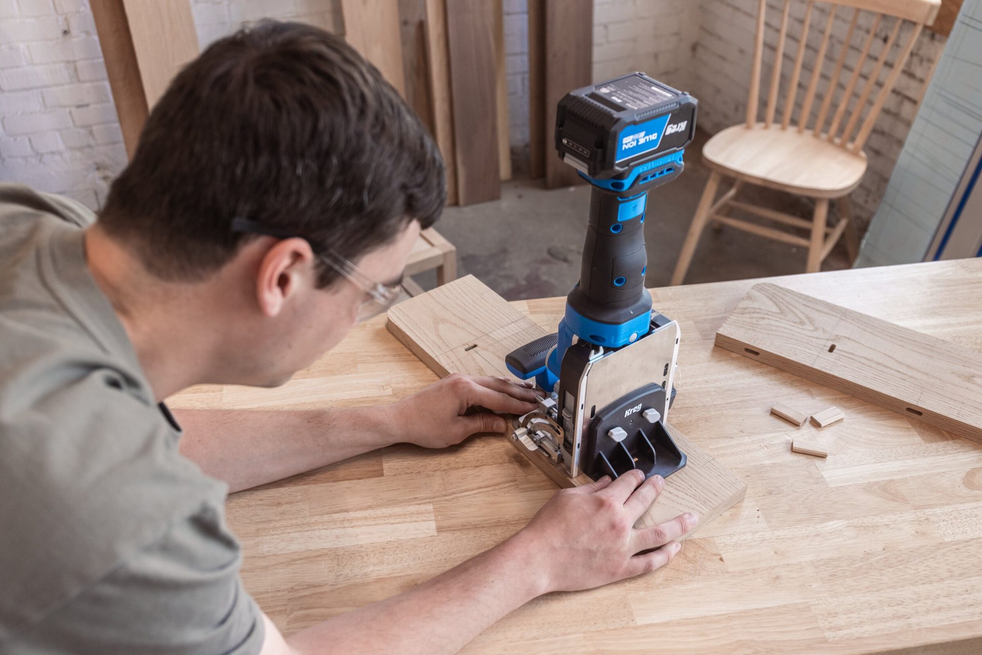 KREG® EDGE™ 20V IONIC DRIVE LOOSE TENON JOINER (KIT) - Image 6