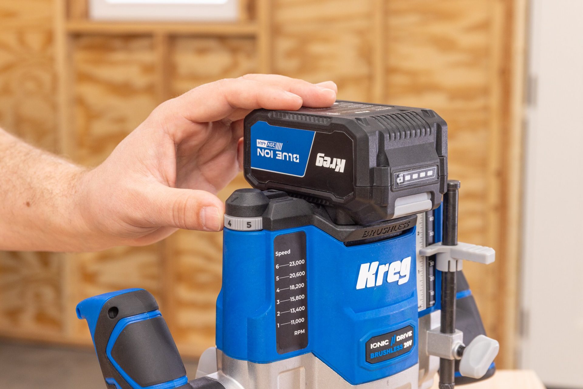 KREG® 20V IONIC DRIVE™ 2-1/4 HP PLUNGE ROUTER - Image 2