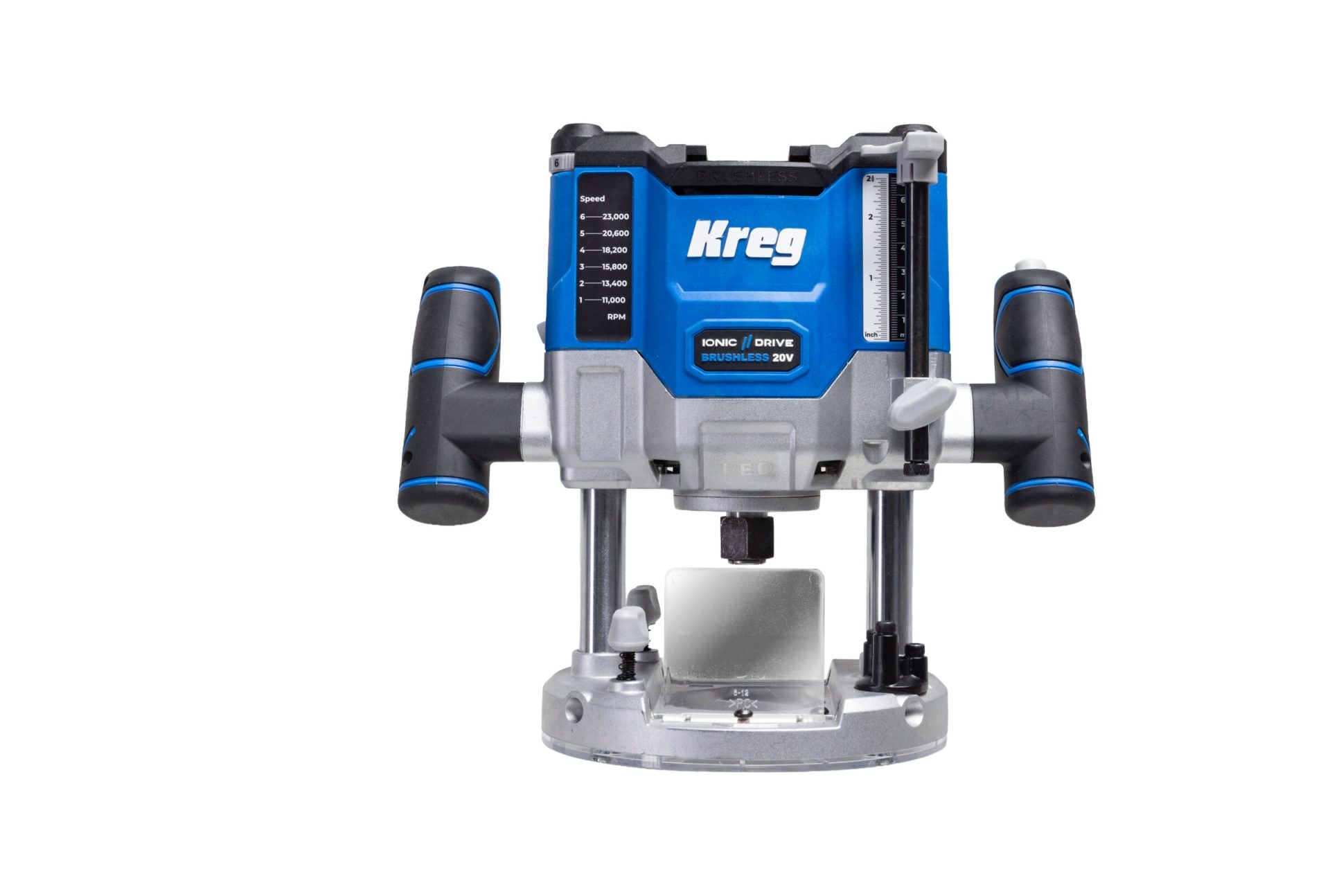 KREG® 20V IONIC DRIVE™ 2-1/4 HP PLUNGE ROUTER