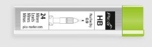Pica Fine Dry 7030 Graphite Lead Refill HB SB, 0.9