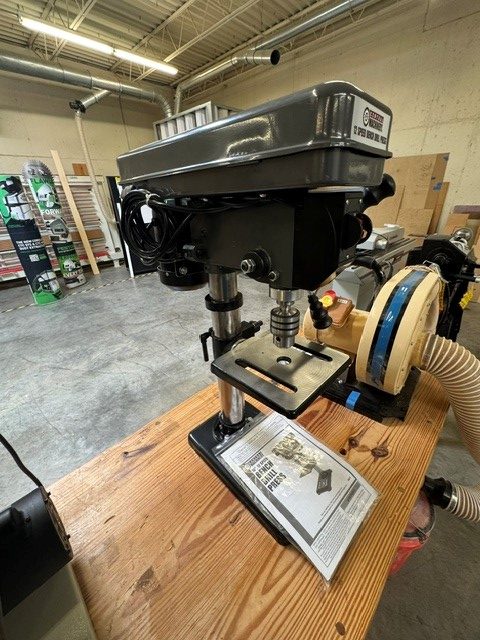 Used Central Machinery 10" 12=speed drill press - Image 3