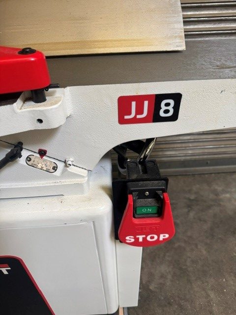 Used Jet 8" jointer with helical cutterhead and mobile base - Image 3