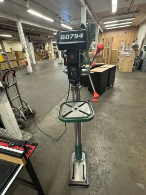 Used Grizzly G0794 14" drill press with laser & DRO